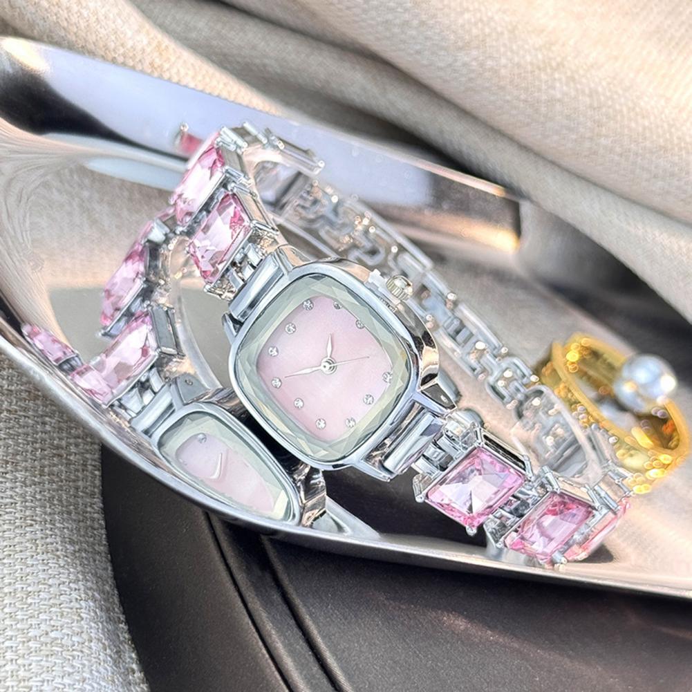 Luxury Watch Deals - Sparkling Bracelet Watch Square Dial Women