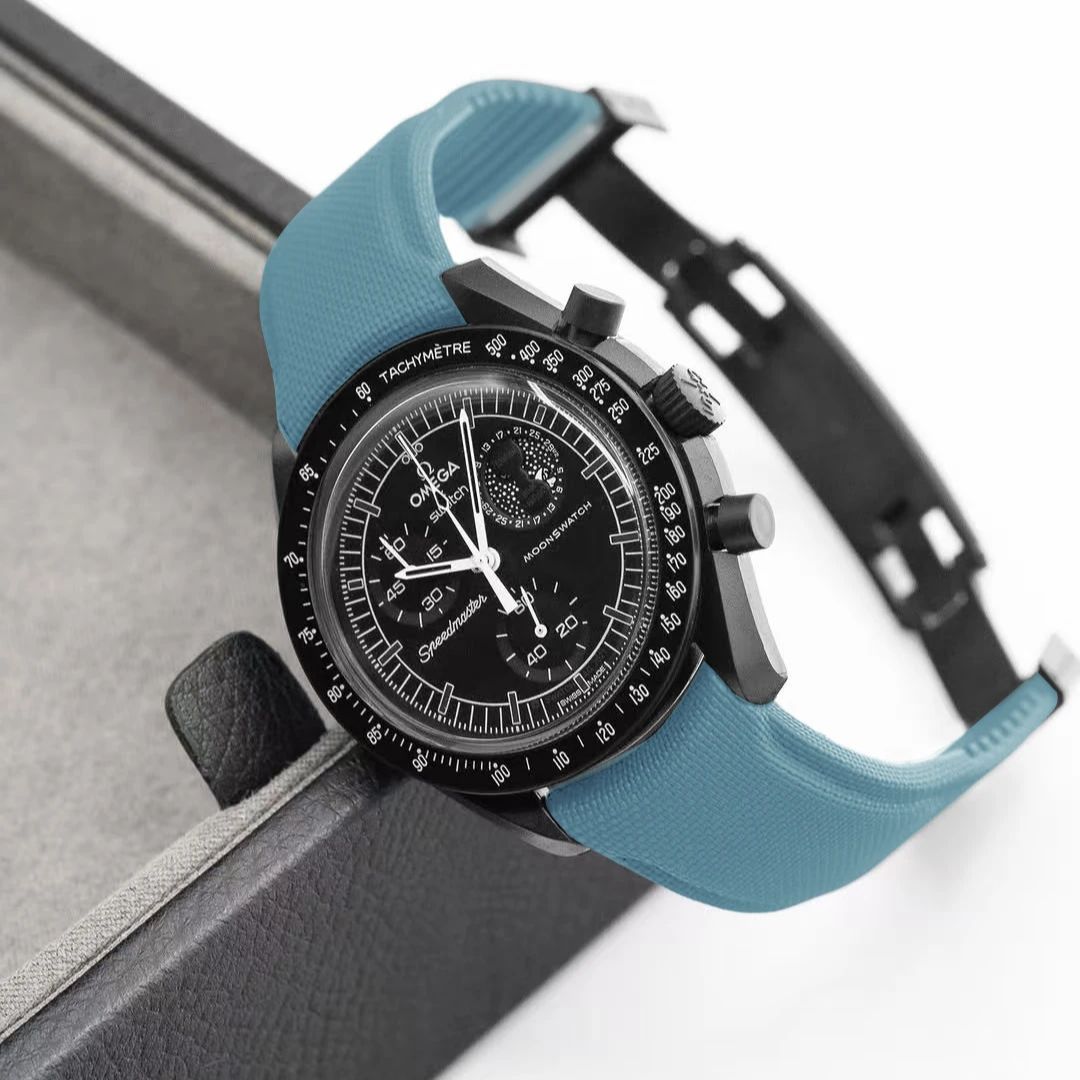 Omega Watch Speedmaster - Universal Curved End FKM Watch Strap