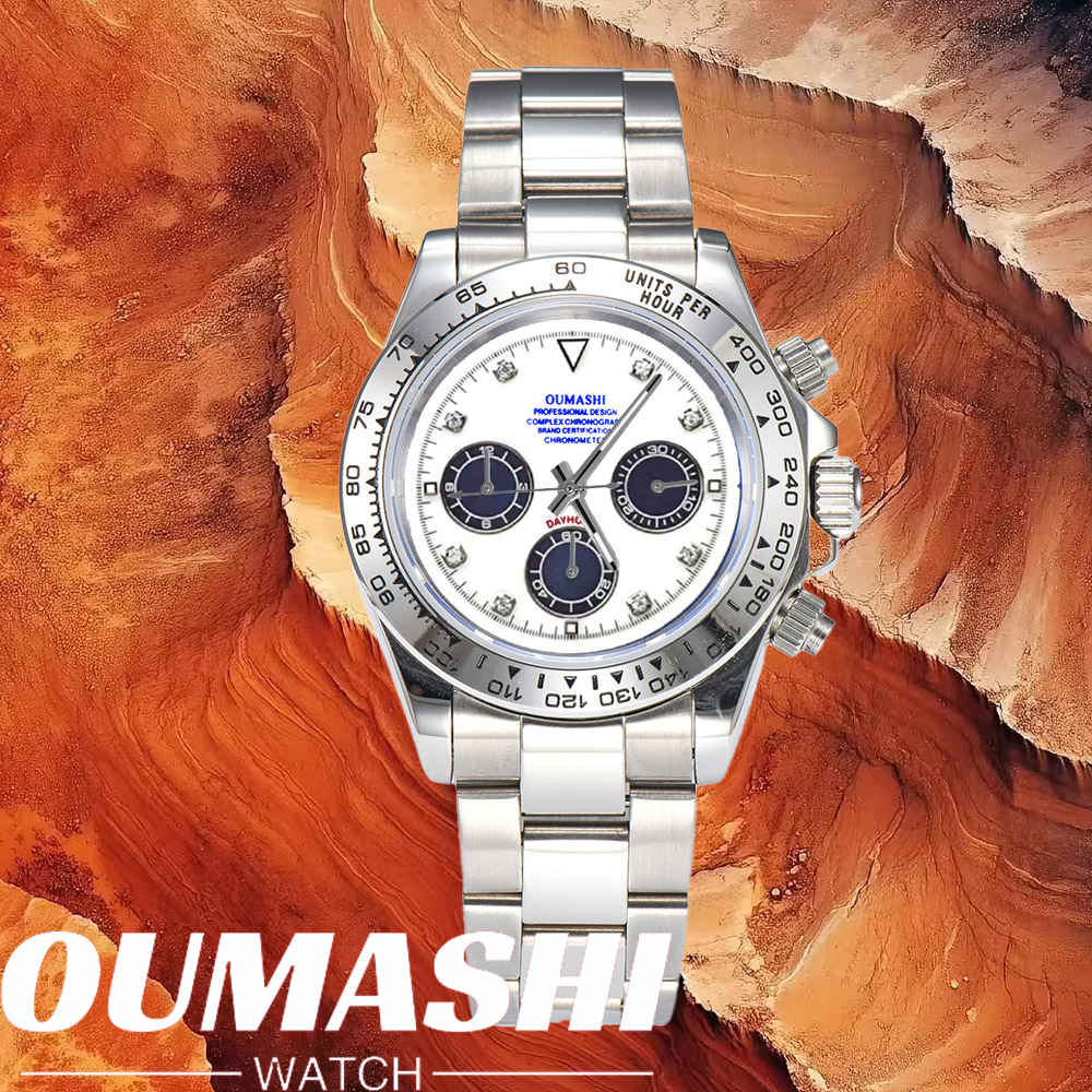 Luxury Watch Straps - Luxury VK63 Watches Sapphire Glass 316L