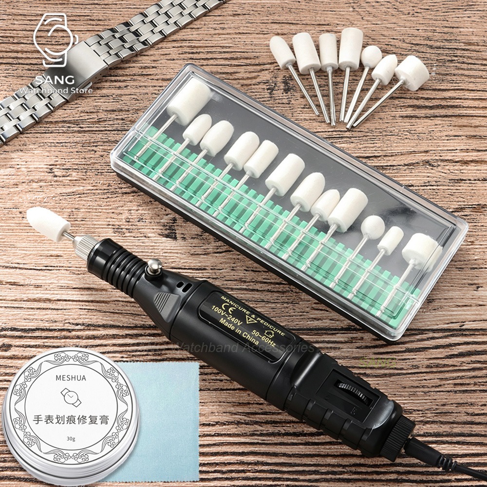 Luxury Watch Cleaning Kit - Stainless Steel Watchband Electric Portable Polishing