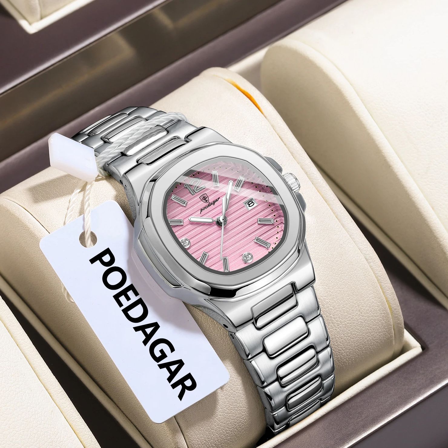 POEDAGAR Square Fashion Woman  - Luxury Watch Deals review and price