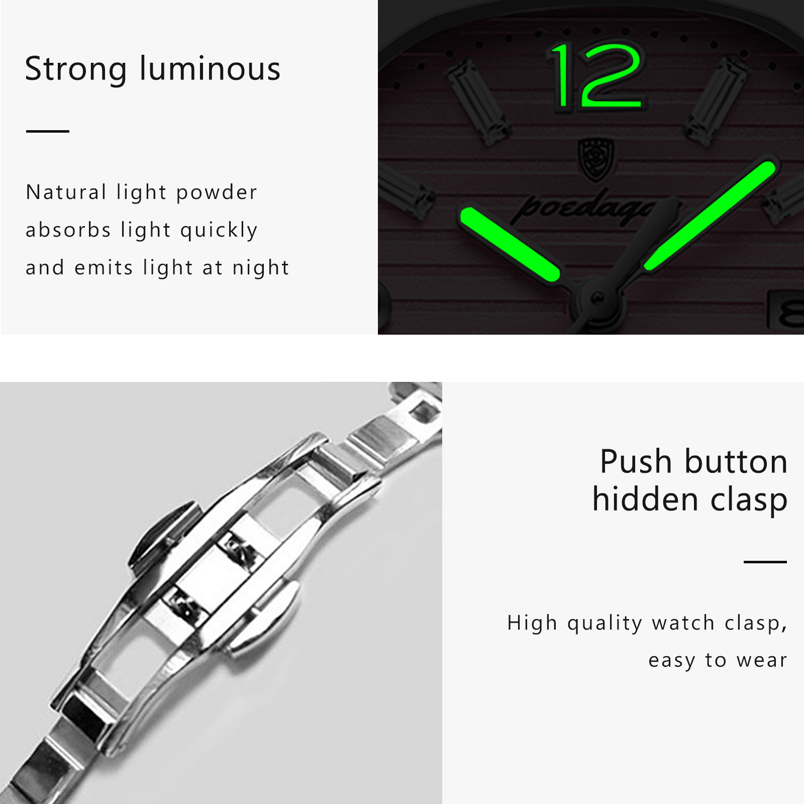 POEDAGAR Square Fashion Woman  - Luxury Watch Deals review and price