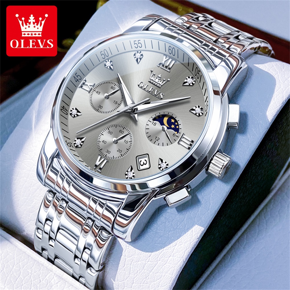 OLEVS 2858 Quartz Watch for Me - Luxury Watch Dial review and price