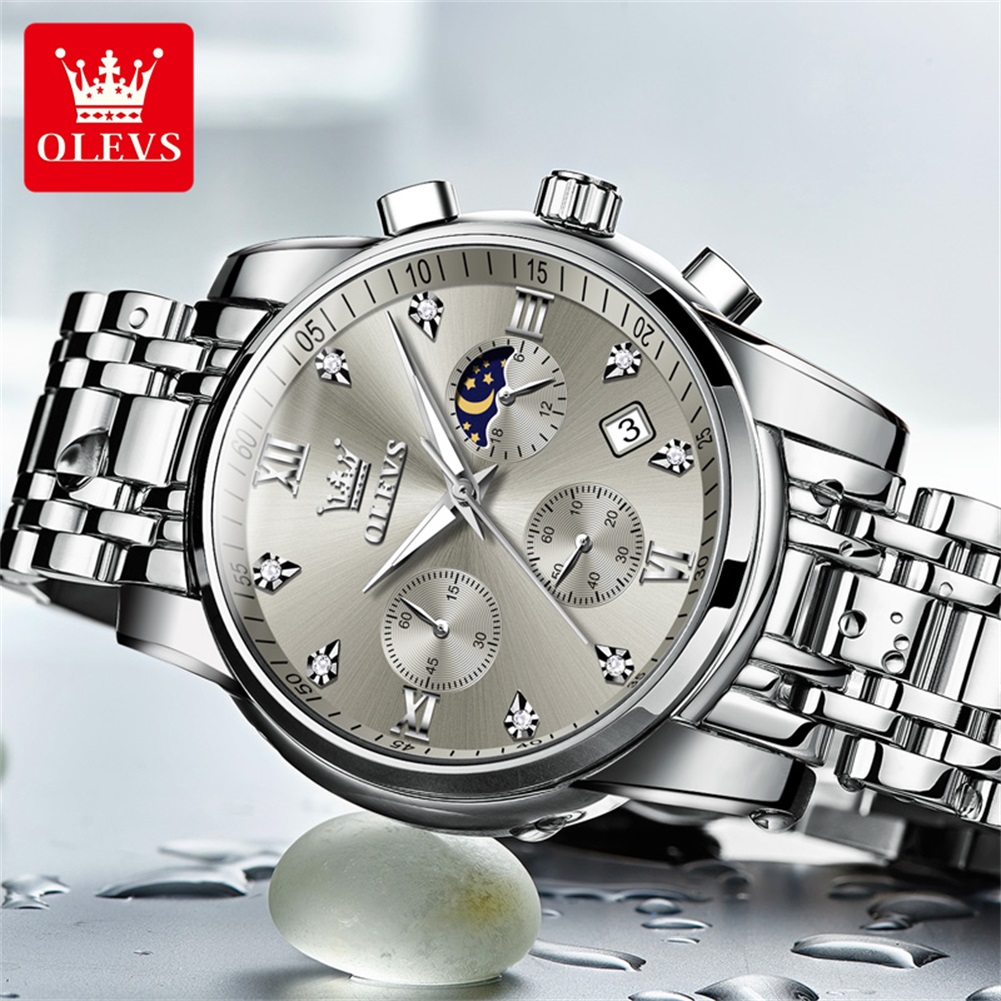 OLEVS 2858 Quartz Watch for Me - Luxury Watch Dial review and price