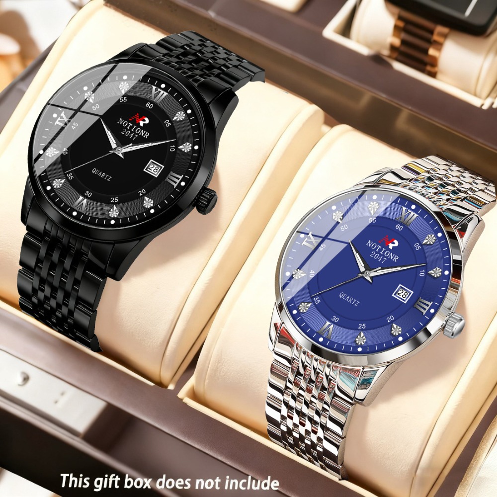 2pcs Classic Men's Quartz Watc - Luxury Watch Straps review and price