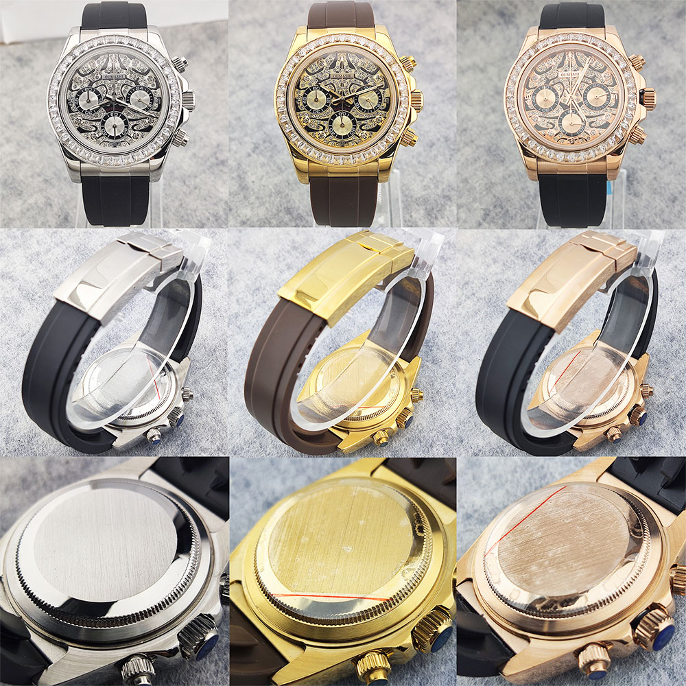 39mm men's watch VK63 movement - Luxury Watch Dial review and price