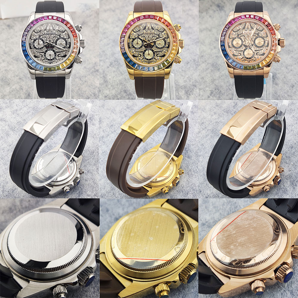 39mm men's watch VK63 movement - Luxury Watch Dial review and price
