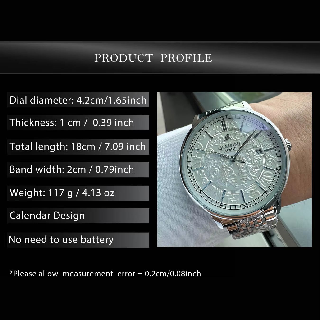 AOKULASIC Business Minimalist  - Luxury Watch Engraving review and price