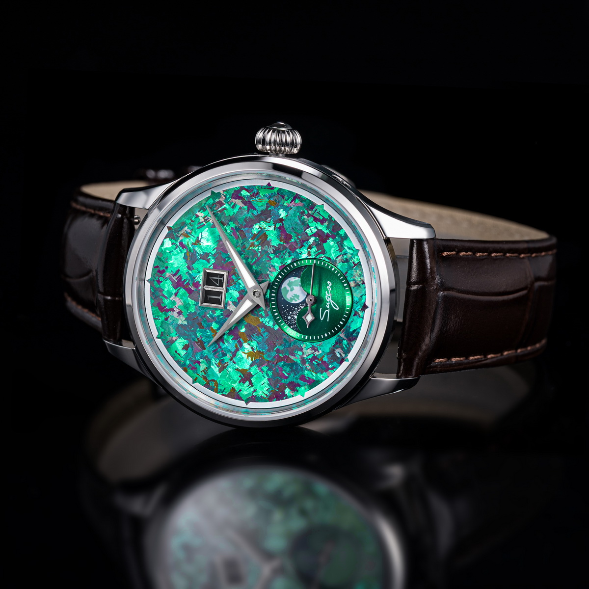 Sugess Watch of Men Moonphase  - Luxury Watch On Sale review and price
