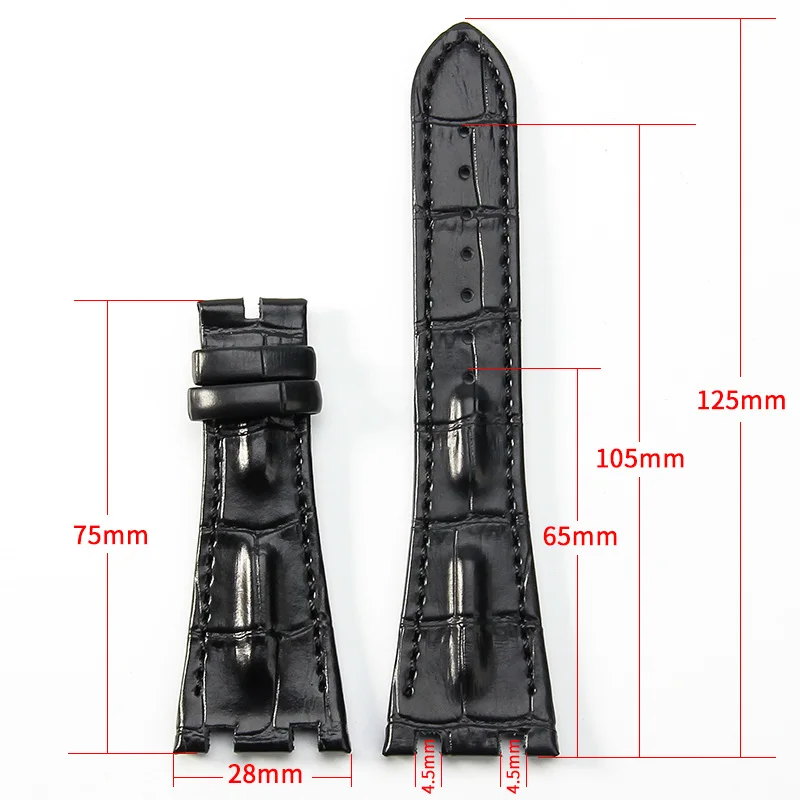 28mm Genuine Cowhide Strap for - Audemars Piguet Watch Royal Oak review and price
