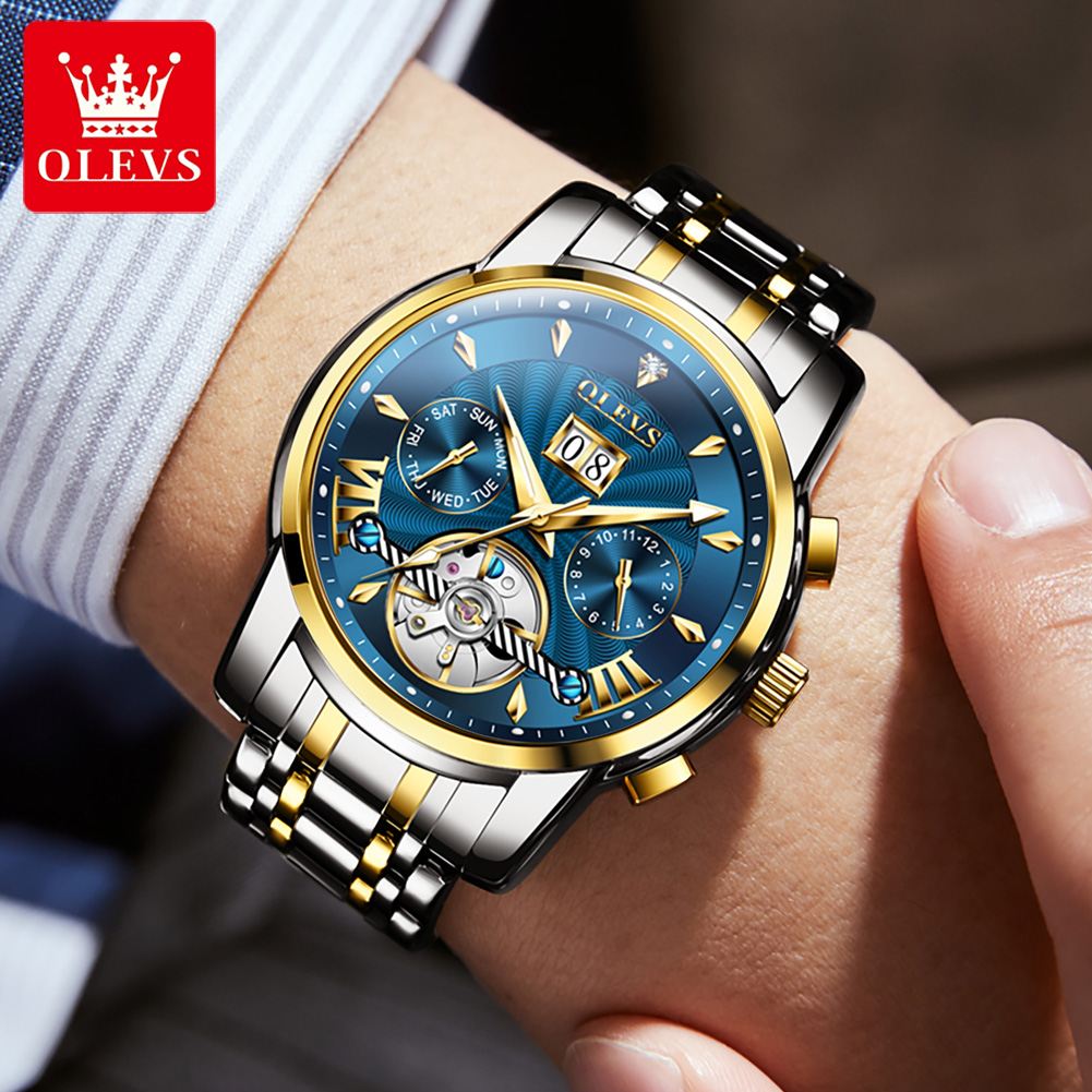 OLEVS Men Watches Luxury Fashi - Luxury Watch Straps review and price