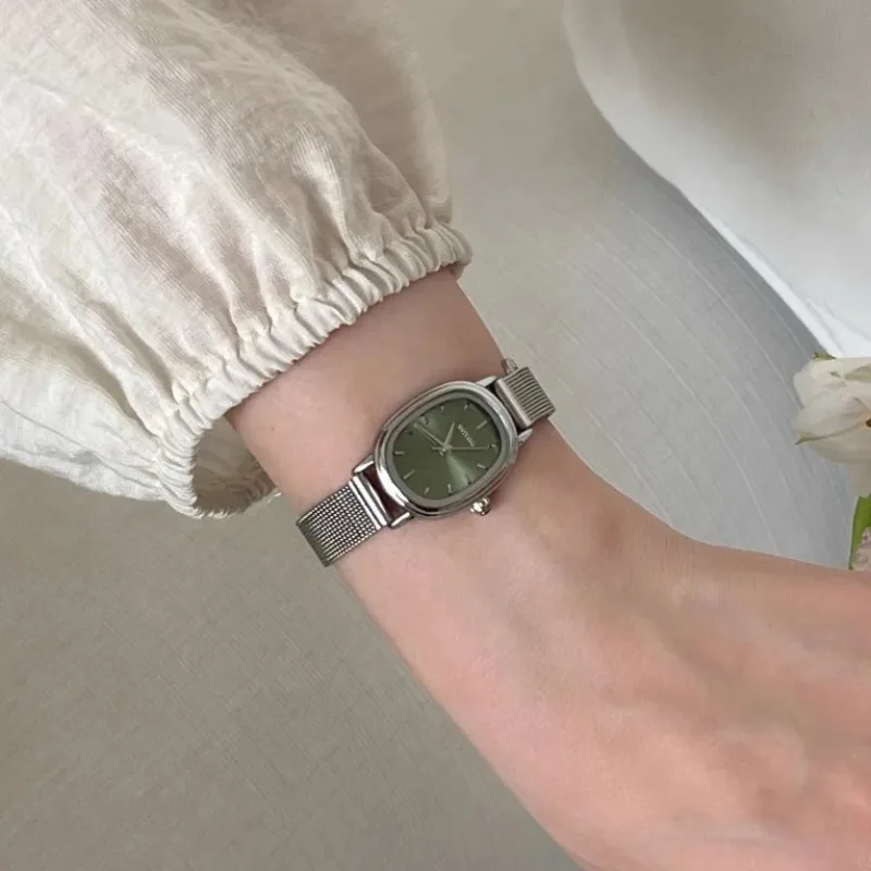 Small Oval Dial Green Watch Si - Luxury Watch Deals review and price